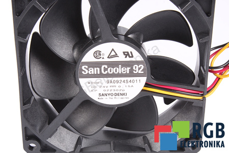 9A0924S4011 SANYO DENKI 92X92X25MM, 24V VENTILÁTOR