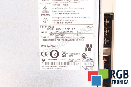 SGDV-120D11A YASKAWA SERVOPACK