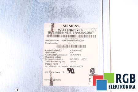 6SE7021-6ES87-2DA1 SIEMENS KRYT