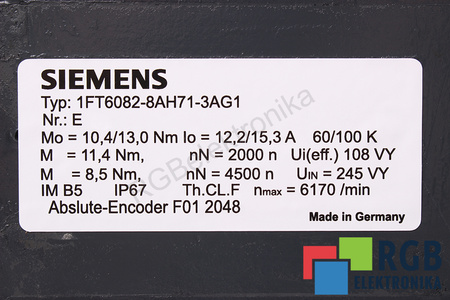 1FT6082-8AH71-3AG1 SIEMENS