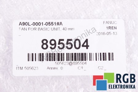A90L-0001-0551#A FANUC 1608VL-05W-B49 VENTILÁTOR