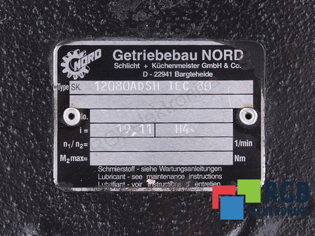 SK.12080ADSH NORD IEC80 I=19.11 PŘEVODOVKA