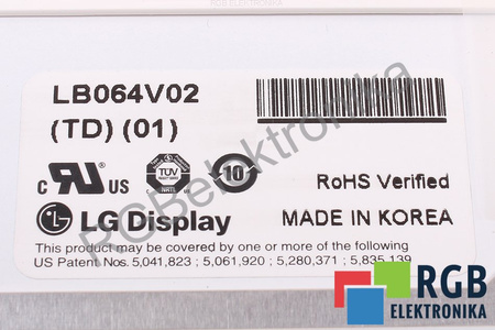 LB064V02(TD)(01) LG 6091L-0398C 3110T-0159A LCD DISPLEJ