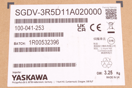 SGDV-3R5D11A020000 YASKAWA SERVOPACK