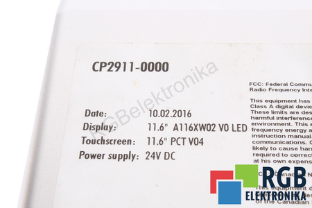 CP2911-0000 BECKHOFF ZADNÍ KRYT