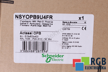 NSYOPB9U4FR SCHNEIDER ELECTRIC IP20 KRYT