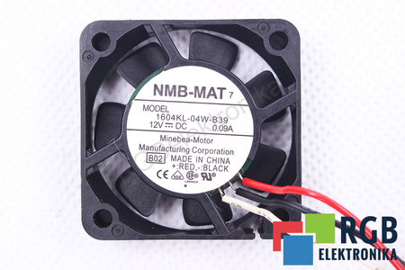 1604KL-04W-B39 NMB TECHNOLOGIES B02 40X40X10MM, 12V, 0.09A VENTILÁTOR