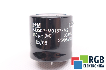 KONDENZÁTOR B43502-M0157-M2 S+M 150UF, 385VDC