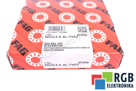 NU213-E-XL-TVP2 FAG 4900RPM, 7100RPM, 65X120X23 128KN, 120KN VÁLEČKOVÉ LOŽISKO