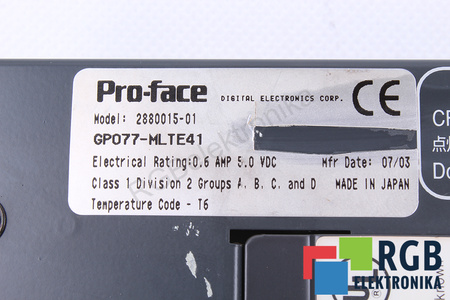 GP077-MLTE41 PRO-FACE 2880015-01 PRO GP477R-EG41-24VP