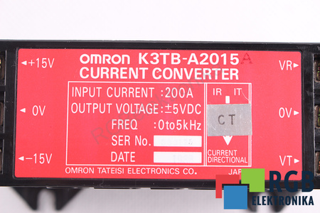 K3TB-A2015A OMRON 200A 5VDC PROUDOVÝ SNÍMAČ