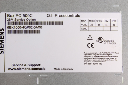 6BK1000-4QP02-0AX0 SIEMENS BOX PC 500C