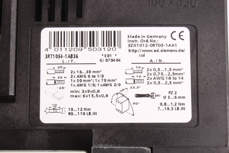 3RT1054-1AB36 SIEMENS 24V STYKAČ