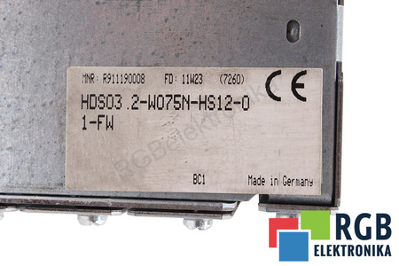 HDS03.2-W075N-HS12-01-FW BOSCH REXROTH R911190008 FWA-DIAX04-ELS-05V54-MS