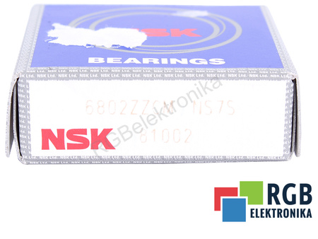6802ZZCM NSK 26000RPM, 15X24X5, 2.08KN LOŽISKO