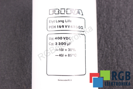 KONDENZÁTOR PEH169VV433GQ RIFA 3300UF, 400VDC