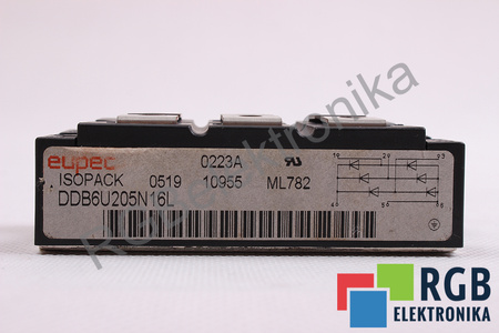 DDB6U205N EUPEC ISOPACK 205A, 1600V