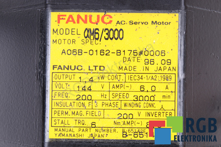 A06B-0162-B175#0006 FANUC AM6/3000