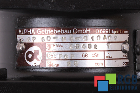 SP60-M1-010A02 ALPHA GETRIEBEBAU PŘEVODOVKA