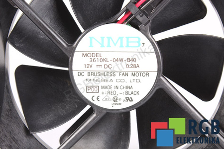 3610KL-04W-B40 NMB TECHNOLOGIES 92X92X25MM, 12V, 0.28A VENTILÁTOR