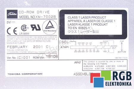 XM-7002B TOSHIBA CD ROM