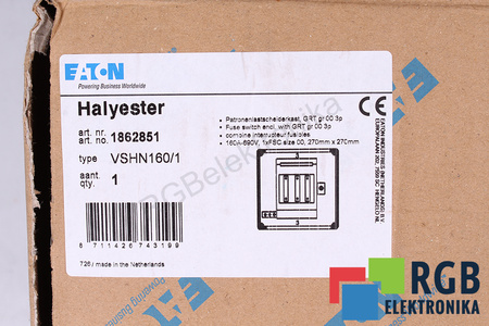 VSHN160/1 EATON IDT KRYT POJISTKY