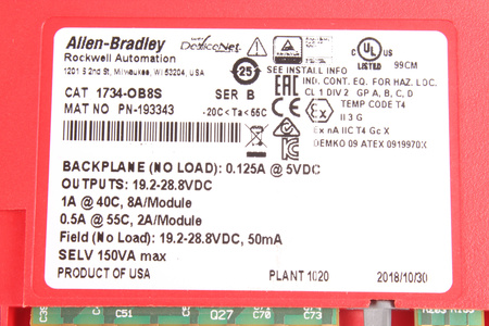 1734-OB8S ALLEN BRADLEY SAFETY SOURCE OUTPUT