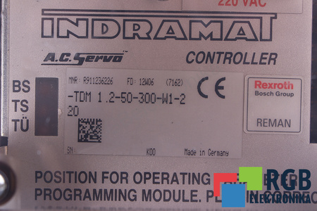 TDM1.2-50-300-W1-220 INDRAMAT R911236226 AC SERVO CONTROLLER