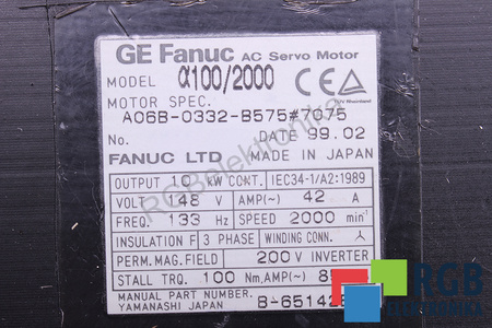 A06B-0332-B575#7075 FANUC A100/2000