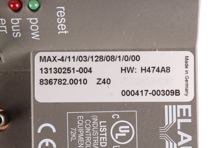 MAX-4/11/03/128/08/1/0/00 ELAU 13130251-004