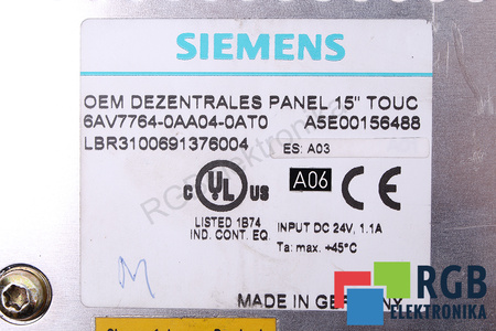 6AV7764-0AA04-0AT0 SIEMENS PC870-15 A5E00156488