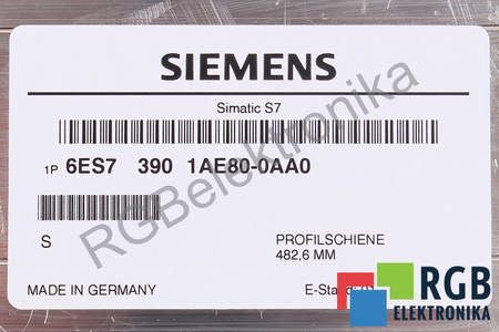 6ES7390-1AE80-0AA0 SIEMENS 482.6MM MONTÁŽNÍ LIŠTA