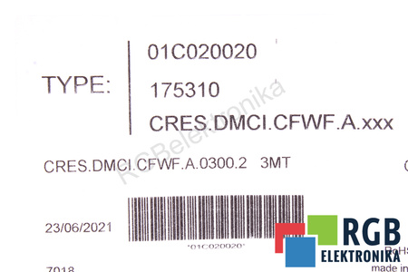 CRES.DMCI.CFWF.AXXX CMZ CD1-K/LBD-MMB 3M KÁBEL