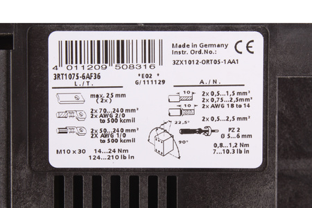 3RT1075-6AF36 SIEMENS SIRIUS 110-127V STYKAČ