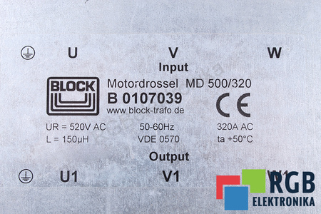MD500/320 BLOCK B0107039 FILTR