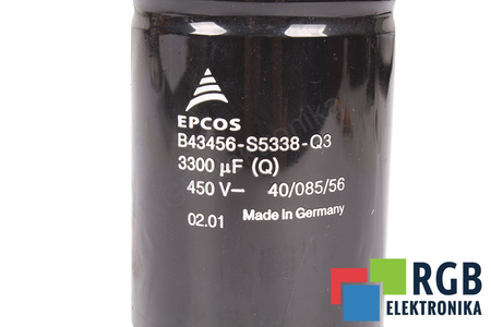 KONDENZÁTOR B43456-S5338-Q3 EPCOS 3300UF, 450V, 60X110MM