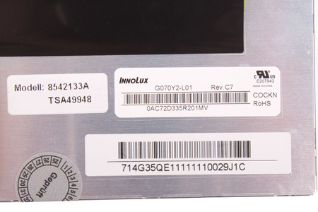 G070Y2 -L01 INNOLUX 7" LCD DISPLEJ