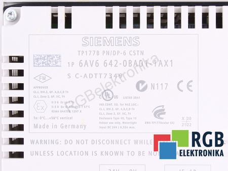 6AV6642-0BA01-1AX1 SIEMENS SIMATIC TP177B