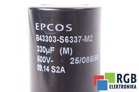 KONDENZÁTOR B43303-S6337-M2 EPCOS 25/085/56 330UF, 500VDC