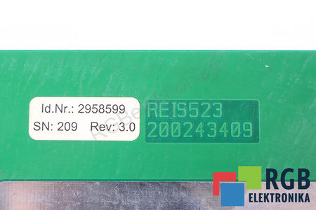 ID.NR. 2958599 REIS ROBOTICS REV: 3.0