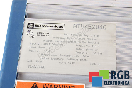 ATV452U40 TELEMECANIQUE ALTIVAR 5 SERIE 45 2