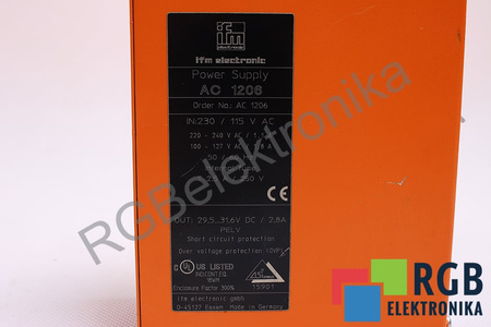 AC1206 IFM AC 1206 29.5-31.6VDC 2.8A