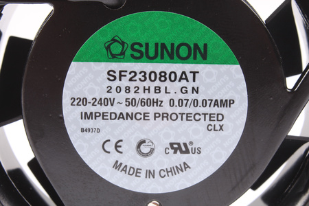 SF23080AT2082HB SUNON 80X80X25MM, 230V, 0.07A VENTILÁTOR