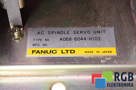 A06B-6044-H103 FANUC AC SPINDLE SERVO UNIT