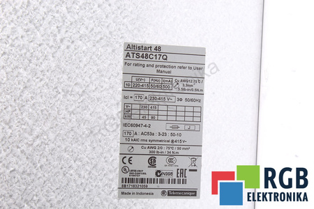 ATS48C17Q TELEMECANIQUE ALTISTART48