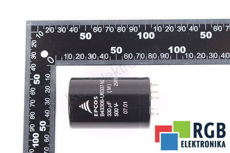 KONDENZÁTOR B43306-U6337-M2 EPCOS 25/070/56 330UF, 500VDC