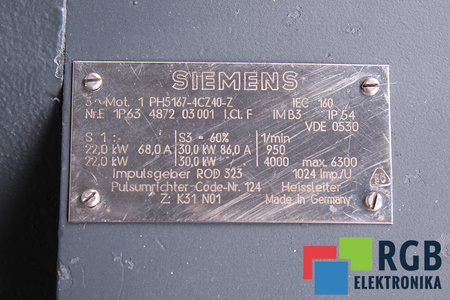 1PH5167-4CZ40-Z SIEMENS Z:K31 N01