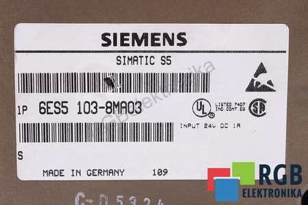 6ES5103-8MA03 SIEMENS SIMATIC S5 CPU 103