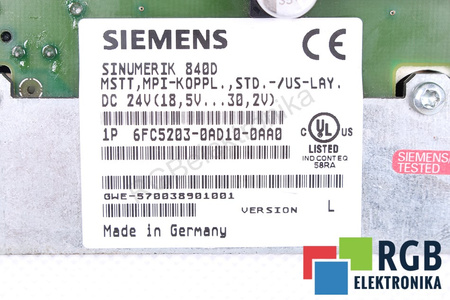 6FC5203-0AD10-0AA0 SIEMENS VERSION L SINUMERIK KLÁVESNICE
