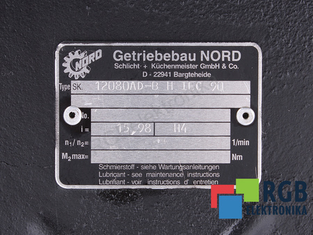 SK.12080AD-BH NORD IEC90 I=15.98 PŘEVODOVKA